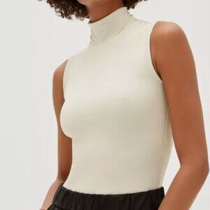 Everlane Luster Mockneck Tank Bodysuit